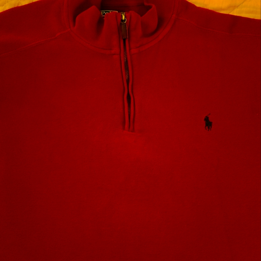 Men's Polo 3/4 zipper sweater